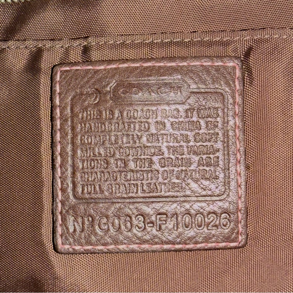 π Coach X-Large Chelsea Brown Pebbled Leather Tote - G063-F10026 - Picture 7 of 16